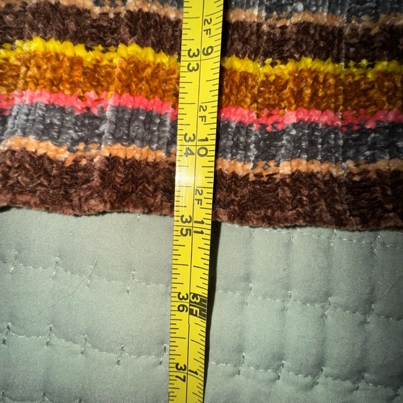 Volcom bubbletea dress, dark chocolate, pink yellow striped. Size XL Super soft - Picture 8 of 12